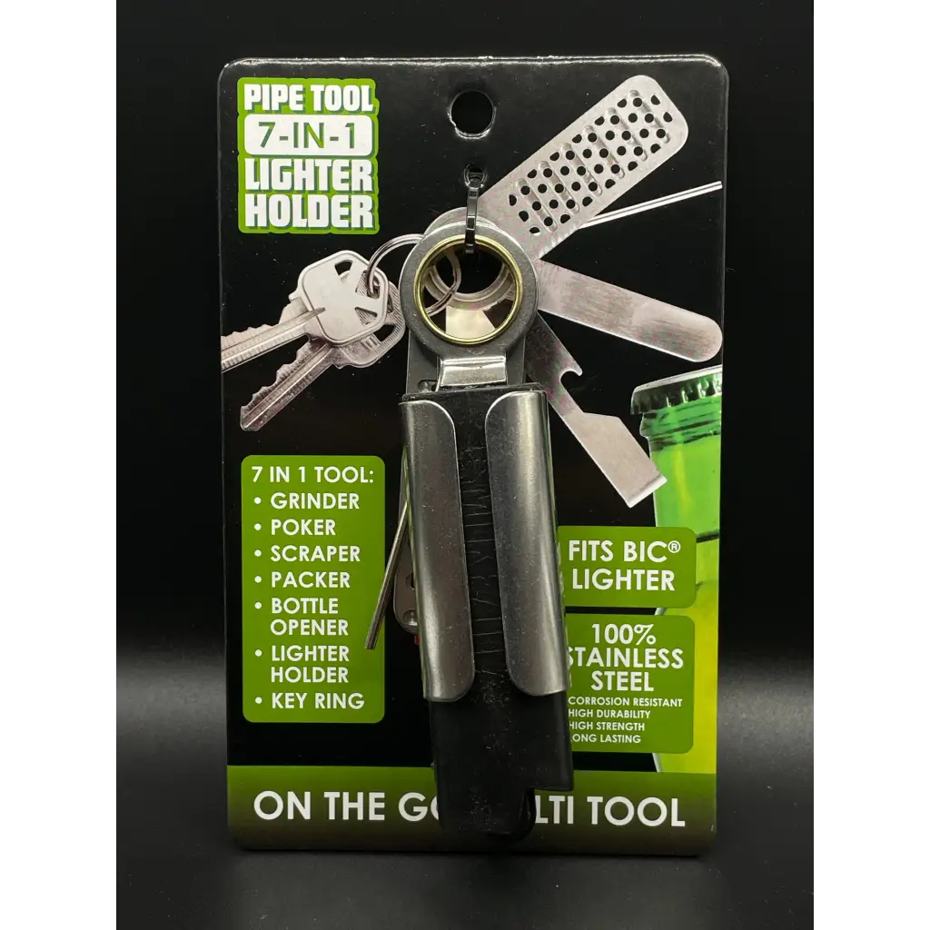 7in1 Lighter Holder & MultiTool Key Chain DoinkRollerz Shop