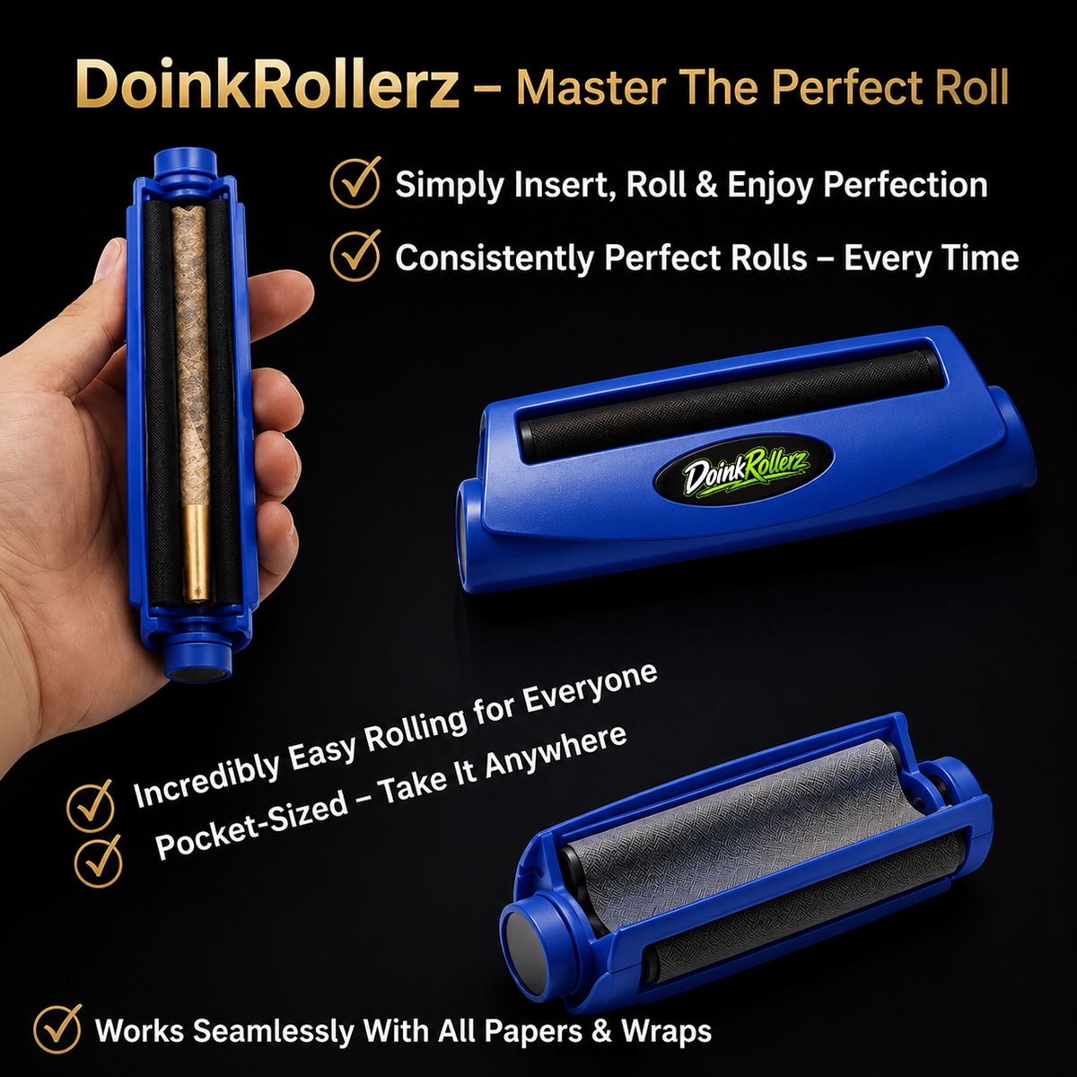 Blue DoinkRoller (Joint & Blunt Roller)