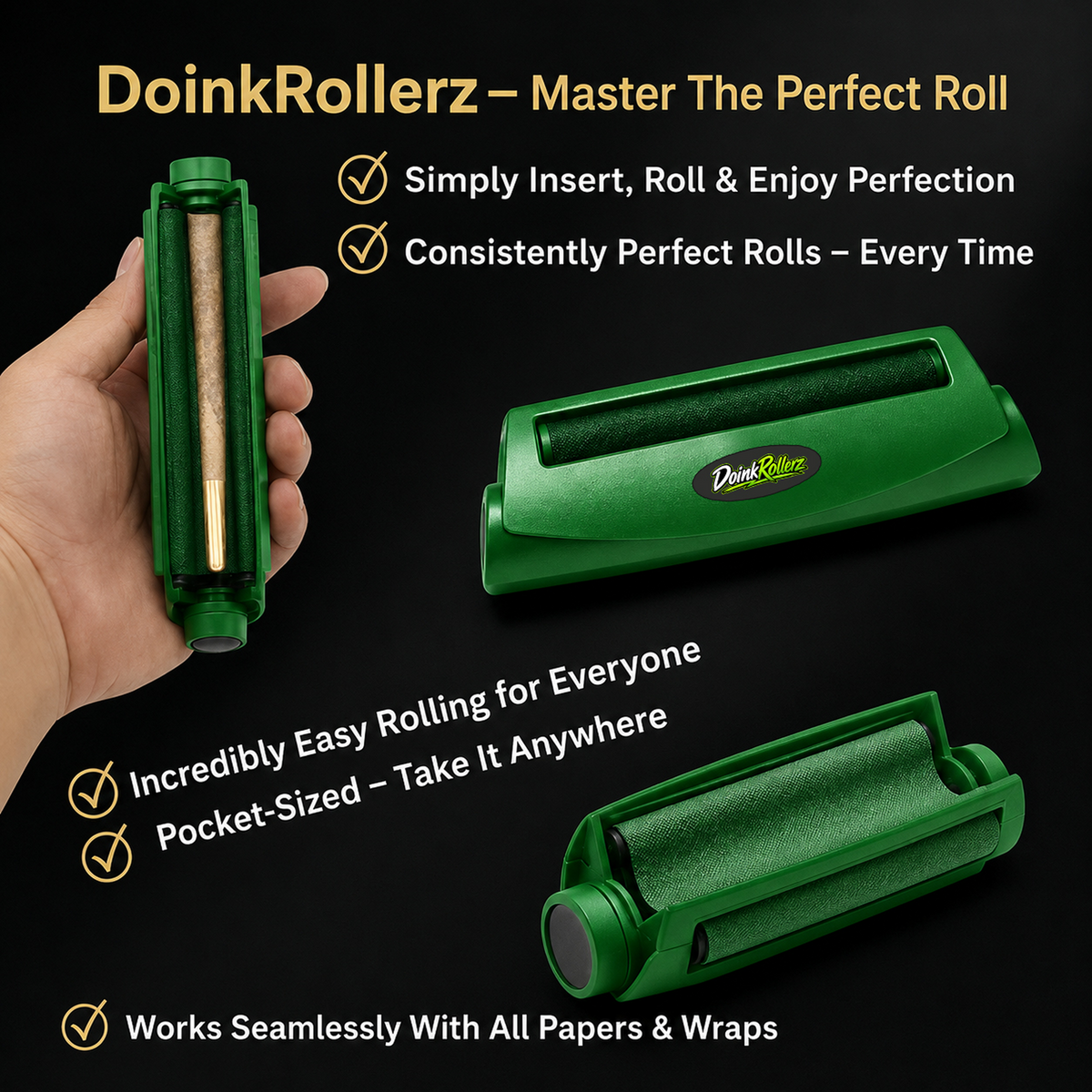Green DoinkRoller (Joint & Blunt Roller)