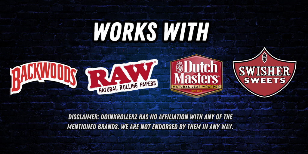 Black DoinkRollerz automatic joint roller works with all types