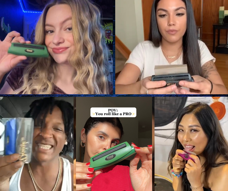 Customer rolling perfect joint with DoinkRollerz

