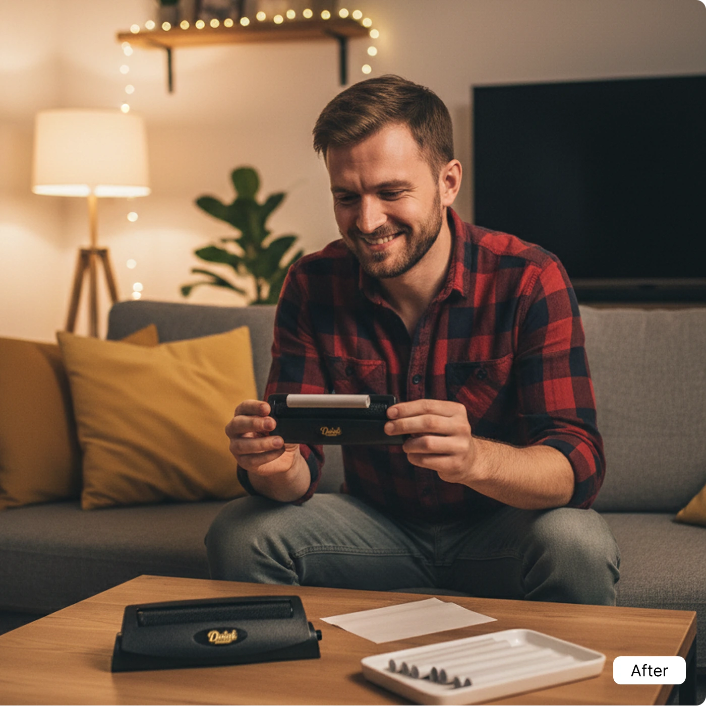 doink joint roller happy after making perfect joint under a minute