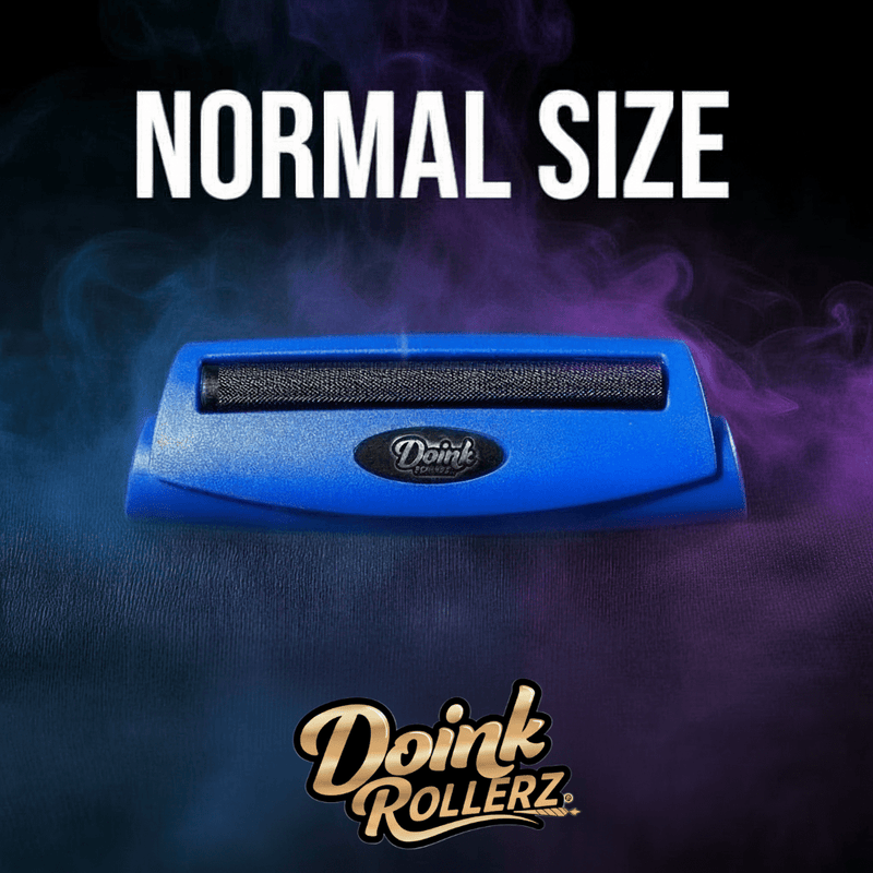 Blue DoinkRoller joint roller tool with matte blue finish