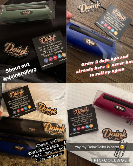 DoinkRollerz black pink blue green joint roller colors