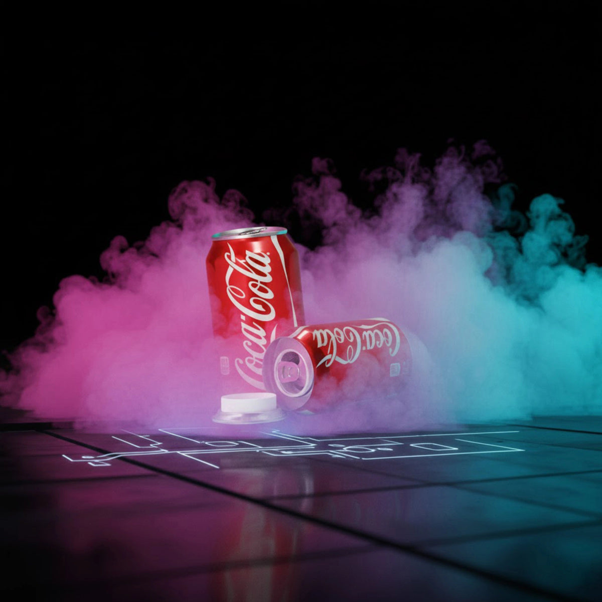 Soda stash can opened to show hidden storage compartment inside