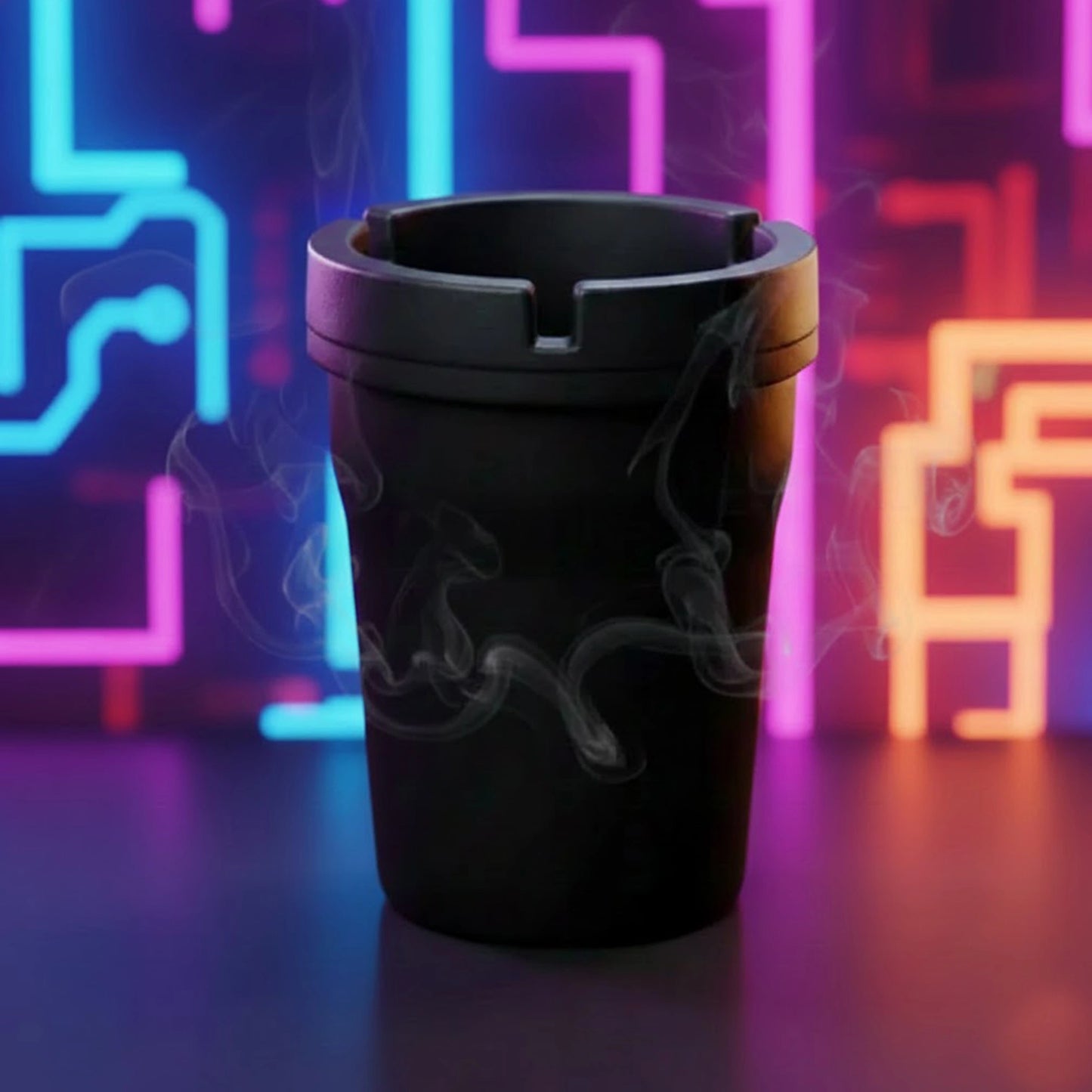 Removable stainless steel insert inside car cup-holder ashtray