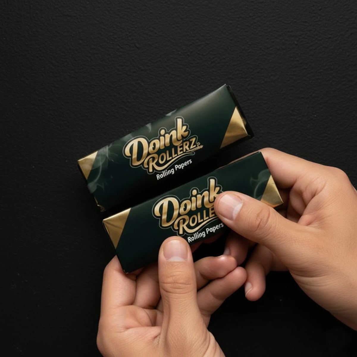 Ultra-thin unbleached joint rolling paper sheet close-up