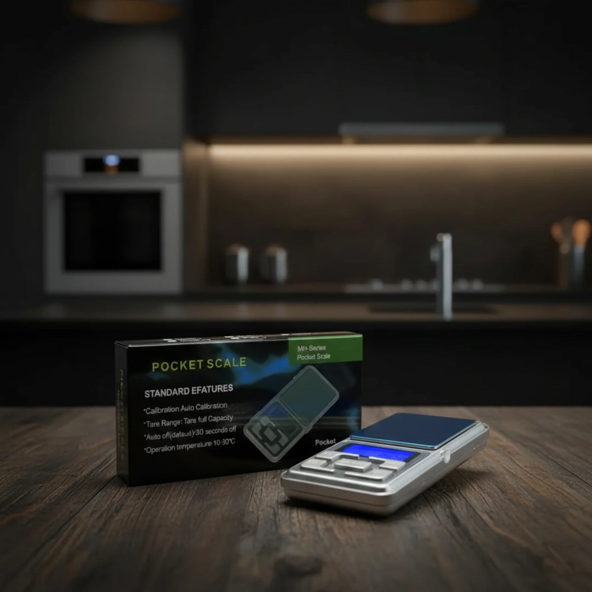 Compact digital pocket scale designed for precise weighing