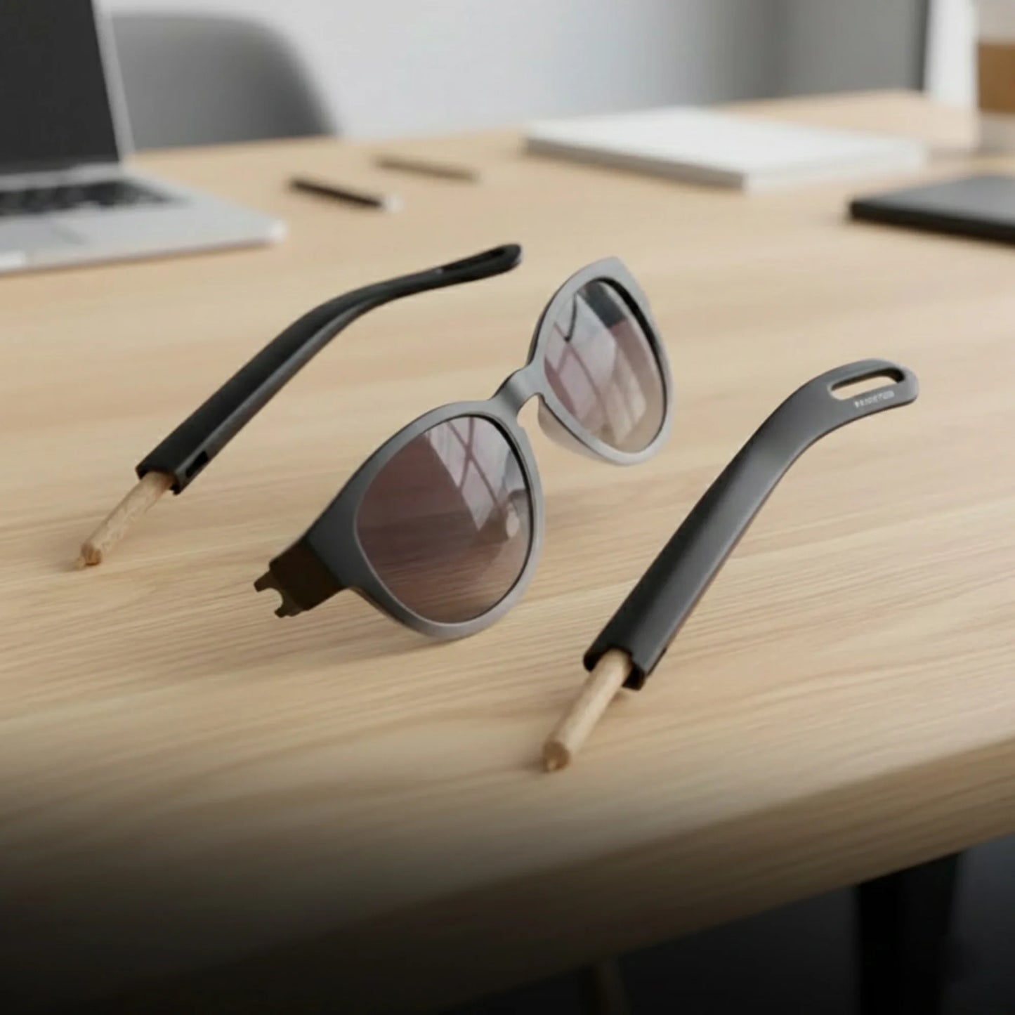 Sunglasses with hidden storage feature designed for discreet personal use