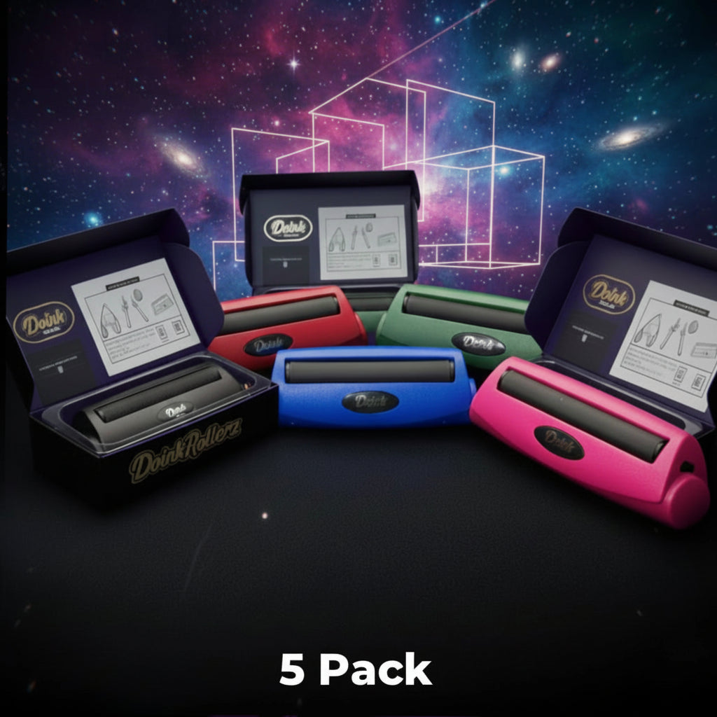 Five DoinkRollerz joint rollers displayed together in different colors