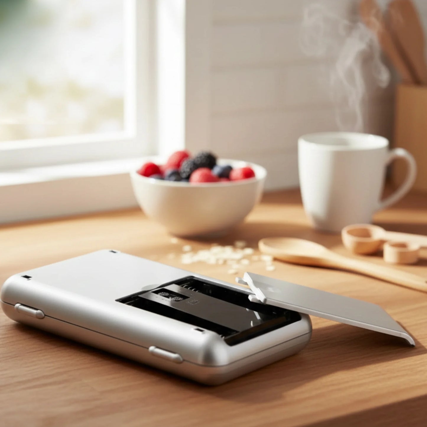 Compact digital pocket scale designed for precise weighing