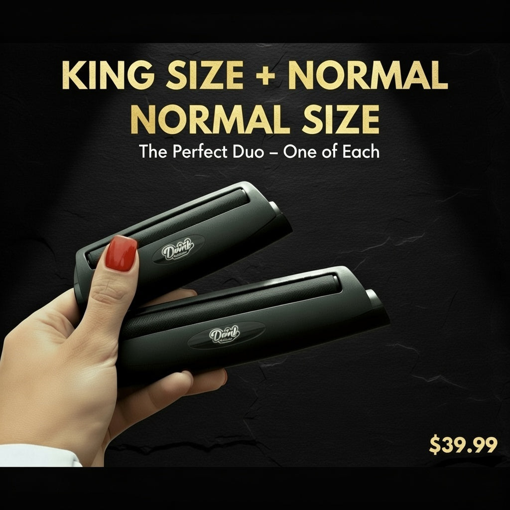 2 black doinkrollerz. joint and blunt rollers how to roll