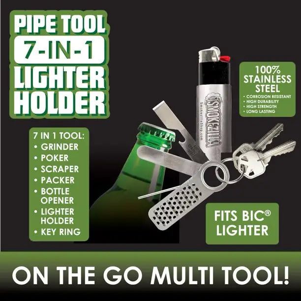 7-in-1 Lighter Holder & Multi-Tool Key Chain| DoinkRollerz Shop