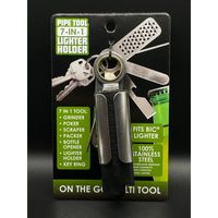 
              7-in-1 Lighter Holder & Multi-Tool Key Chain
            