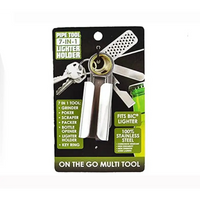 7-in-1 Lighter Holder & Multi-Tool Key Chain